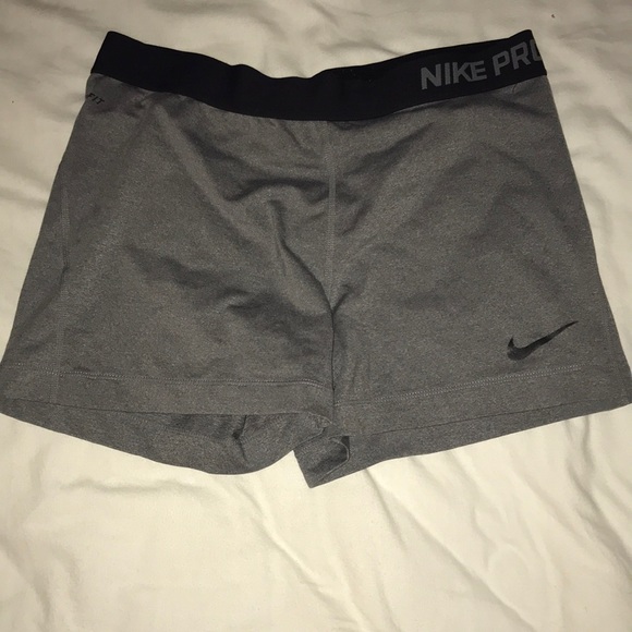 grey nike spandex shorts